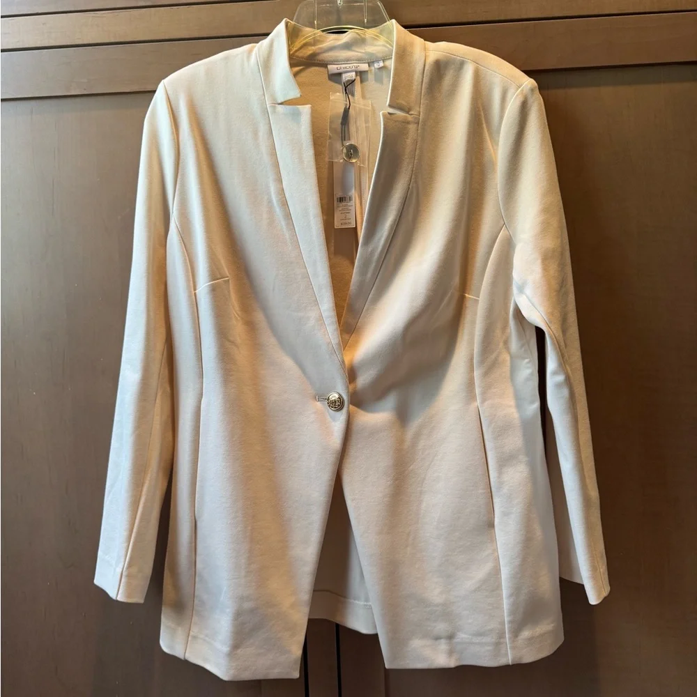 Chico's Classic Cream Blazer - Picture 1 of 3